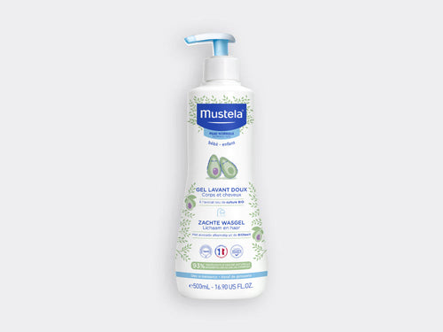 Gel Lavant Doux Bébé à l'avocat BIO - Mustela Canada - 1