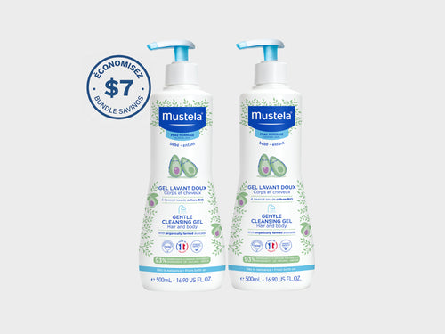 Duo Gel Lavant Doux Bébé à l'Avocat BIO - Mustela Canada - 1