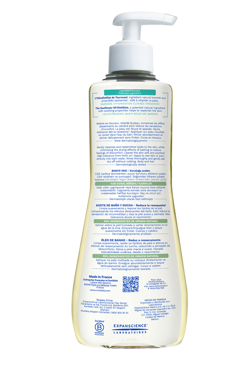 Huile lavante Stelatopia au Tournesol BIO - Mustela Canada - 2
