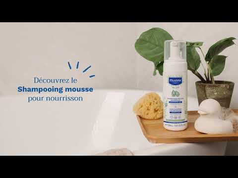 shampoing mousse nourrisson croutes de lait mustela bébé vidéo - Mustela Canada - 4