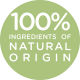 100% d'ingrédients d'origine naturelle